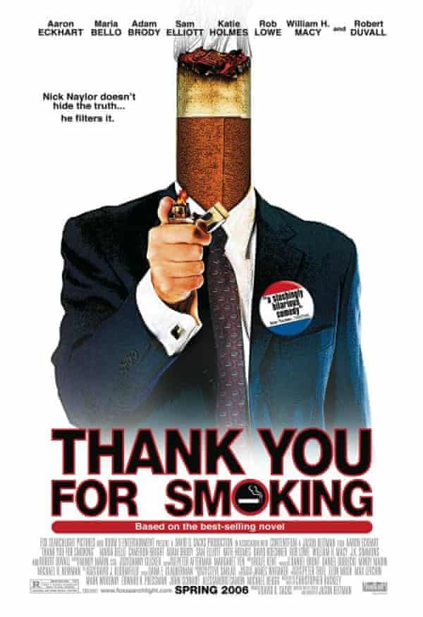 Thank You For Smoking movie poster.