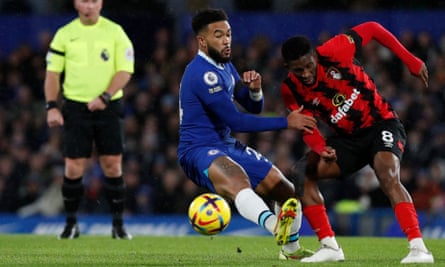 Reece James in action against Bournemouth