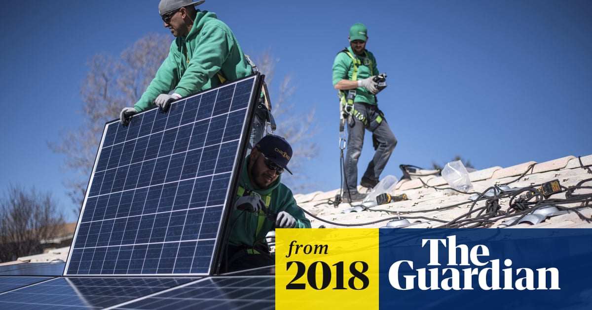 Trump Imposes Steep Tariffs On Imported Solar Panels And Washing Machines Environment The Guardian