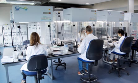 Staff at the Wakehurst facility, the largest seed bank in the world.