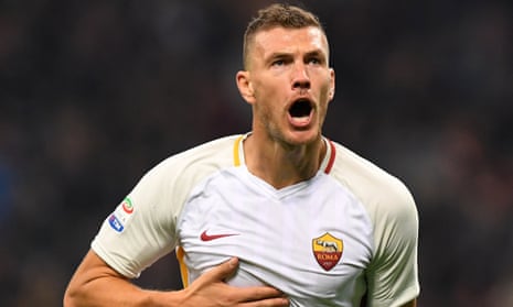 Edin Dzeko was Serie A’s leading scorer last season and is loving his time at Roma. ‘People there are crazy about football, in a positive way,’ he says.