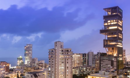 Mukesh Ambani’s owned Antilla home – the world’s most expensive private residence.