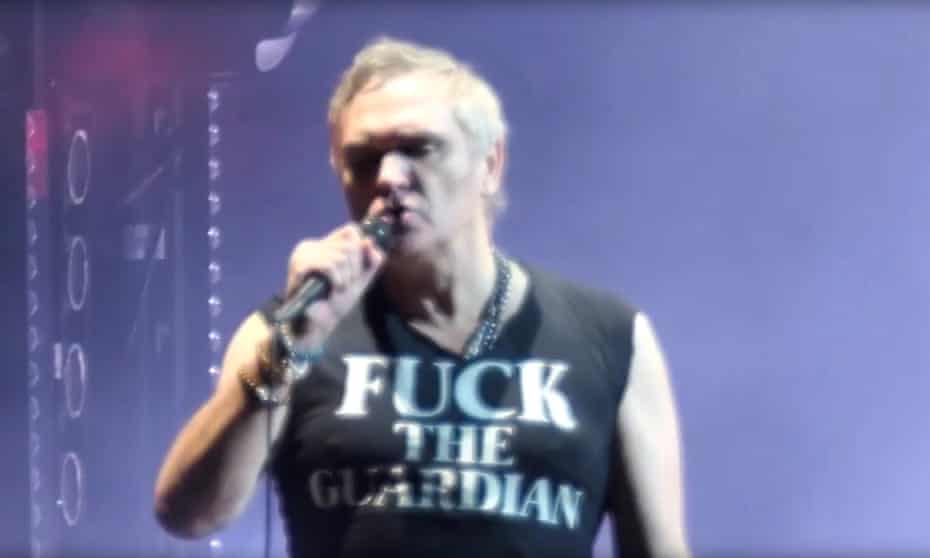 Earlier this month Morrissey ejected an anti-far-right protester from his gig in Portland.