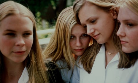 From left, Leslie Hayman, Kirsten Dunst, A.J. Cook and Chelse Swain appear in Sofia Coppola’s adaptation of The Virgin Suicides.