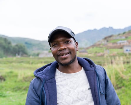 Bongani Peete facing the camera outdoors