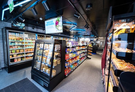 Interior of the shop including a sandwich cabinet