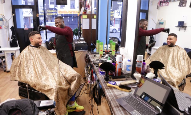 ‘Everything is good in Ireland,’ says Brazilian barber Saturnino Neves, who runs a business in Portadown.