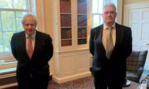 Boris Johnson with Lee Anderson in Downing Street