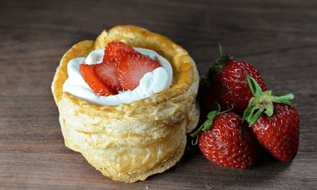Strawberry vol-au-vent from The Taste Edit.