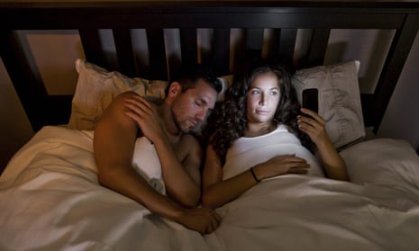 Sleeping Wife Sister Bed Room Sentiment Sex - Want a good night's sleep? Spend less time with your phone, say scientists  | Sleep | The Guardian