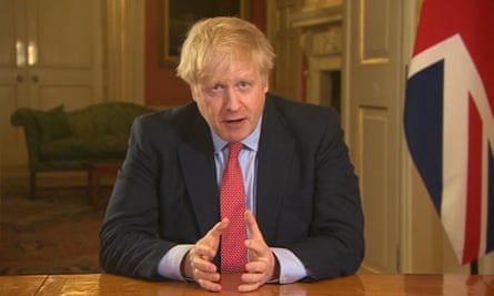 Boris Johnson announces the first lockdown in March 2020