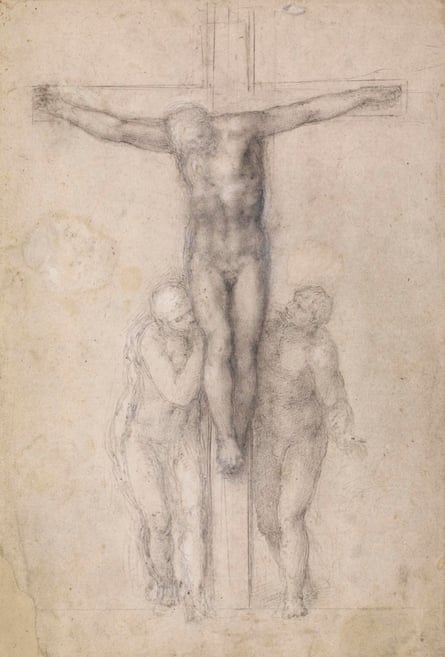 Michelangelo’s Crucifixion with the Virgin and St John the Evangelist (1555-63).