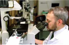 Embryologist Bill Ritchie in the lab where Dolly was created