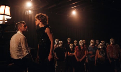 Playable shows … a masked audience watch Sleep No More in New York.