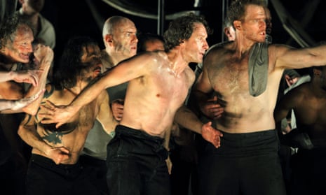 The extremes of good and evil ... Jacques Imbrailo (centre) as Billy Budd, with Duncan Rock (right) as Donald