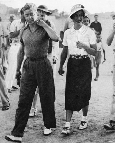 King Edward VIII and Mrs Wallis Simpson on holiday in Trogir, Yugoslavia in 1936.