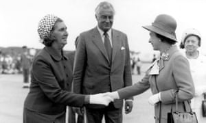 Gough Whitlam and his wife Margaret greet the Queen at the opening of the Sydney Opera House in October 1973.