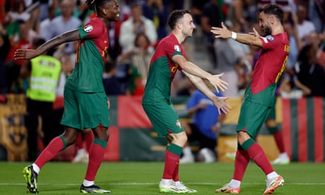 Bruno Fernandes and Diogo Jota inspire Portugal to 9-0 rout of Luxembourg
