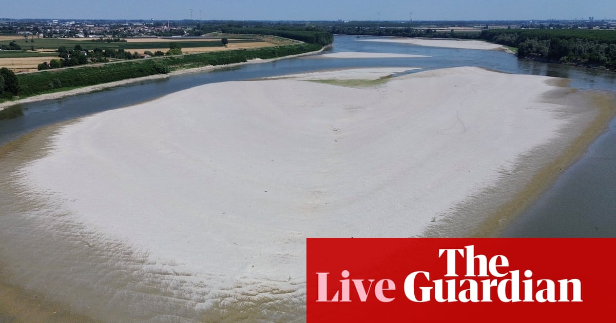 Europe heatwave: drought fears in Italy as records tumble around Europe – as it happened