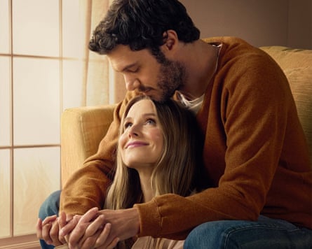 Kristen Bell and Adam Brody in Nobody Wants This.