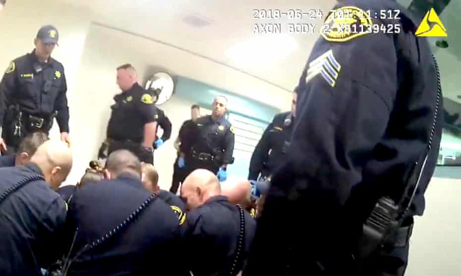 image of police in body cam footage