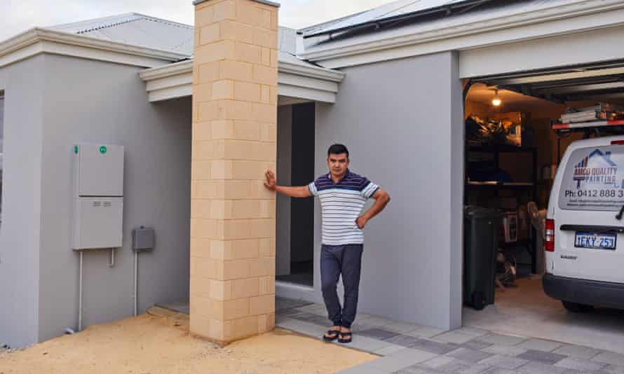 Naser Ahmadi at his home in Perth