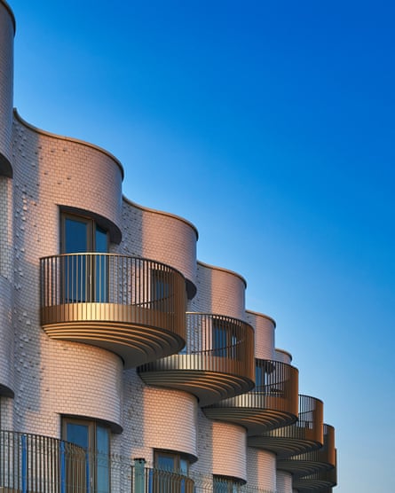 More sophisticated than most … the rippling balconies of Shoreline Crescent.