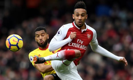 Pierre-Emerick Aubameyang scored against Watford to take his Arsenal tally to three goals in six games