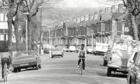 The filming of Empire Road in Birmingham in 1978.