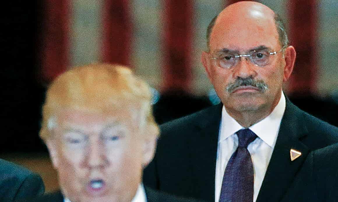 Donald Trump with the Trump Organization chief financial officer, Allen Weisselberg, in 2016.