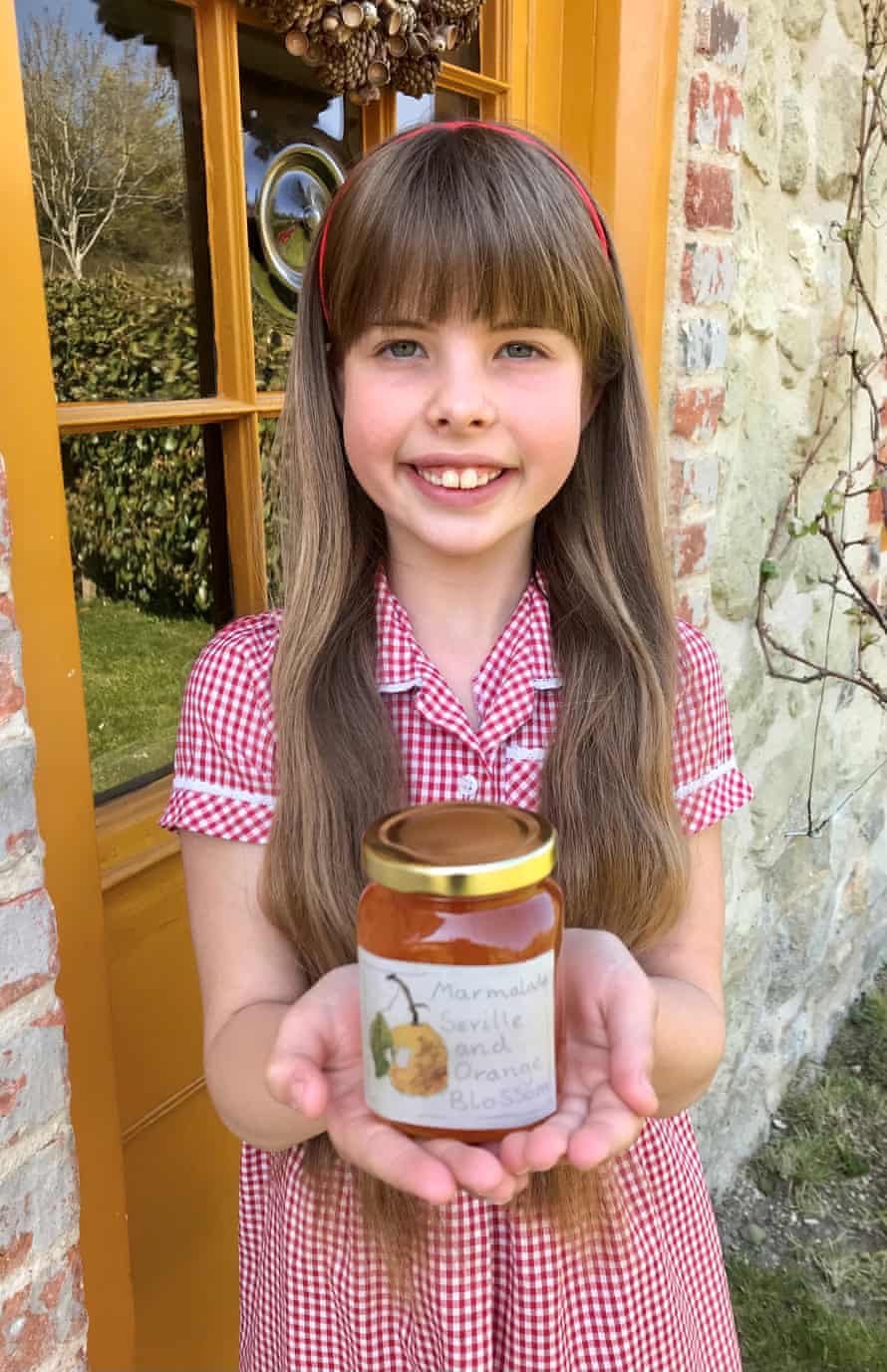 Flora Rider with jar of marmalade