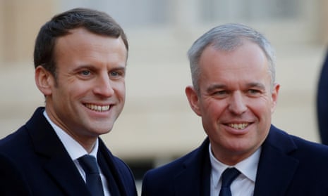 Emmanuel Macron with his new minister François de Rugy.
