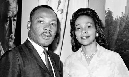 Dr.Martin Luther King and his wife, Coretta, wait to board a flight to Oslo to collect his peace prize in 1964.