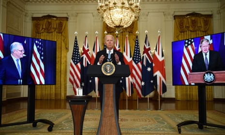 Joe Biden joined with the leaders of the UK and Australia to announce a new security partnership.
