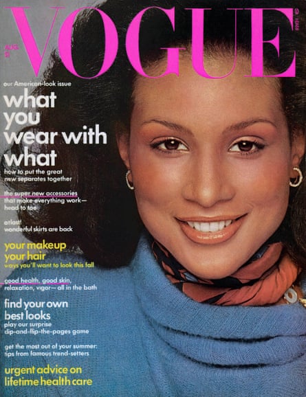 Beverly Johnson’s historic American Vogue cover in 1974.