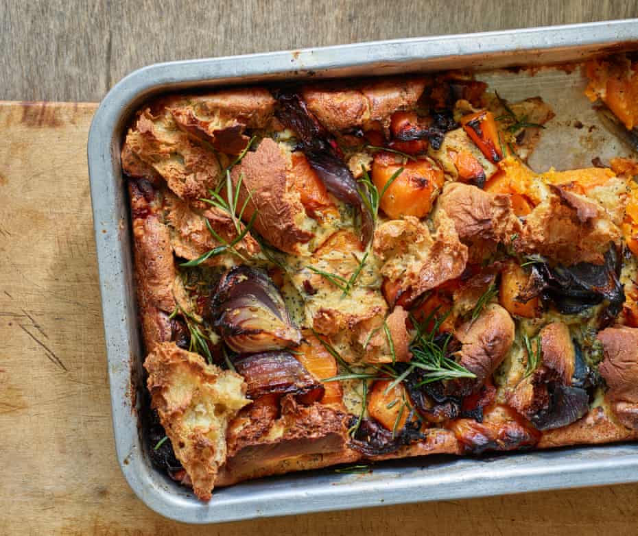 Anna Jones’ squash and poppy seed toad in the hole.
