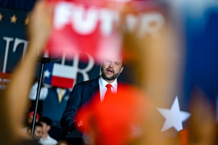 Man at political rally