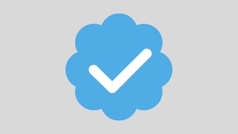 Twitter blue tick logo.