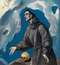 Saint Francis Receiving the Stigmata by El Greco, 1590-95.