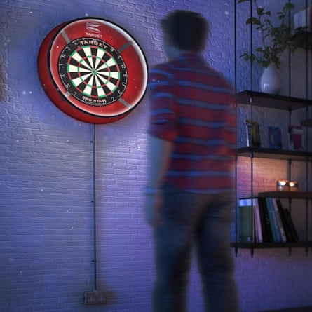 Sistema de iluminação para alvo de dardos Corona Vision