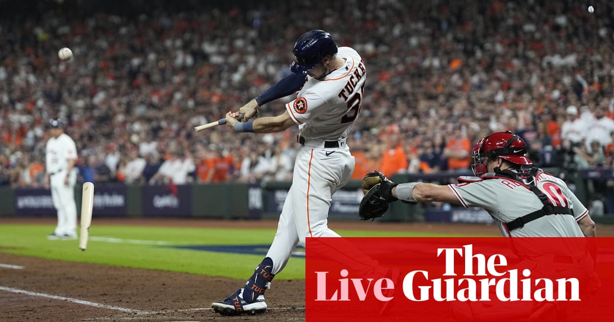 World Series 2022 Game 1: Philadelphia Phillies v Houston Astros – live! – The Guardian