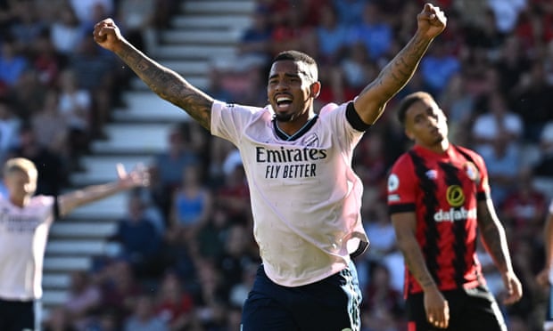 Gabriel Jesus Has Sparked Arsenal S Winning Mentality Claims Mikel Arteta Arsenal The Guardian Gabriel Jesus Has Sparked Arsenal S Winning Mentality Claims Mikel Arteta Arsenal The Guardian