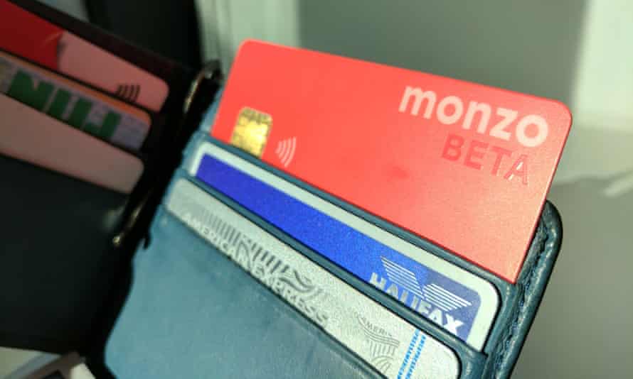A Monzo beta card in wallet