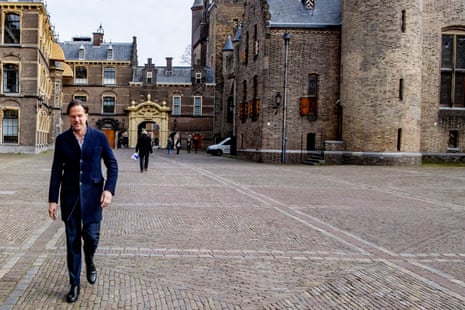Dutch prime minister Mark Rutte at The Hague, Netherlands on 8 March 2021.
