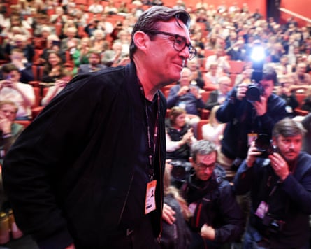Andy Burnham arrives to speak at a fringe meeting during the Labour party conference