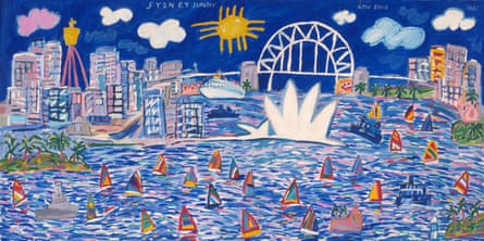 Ken Done’s Sydney Sunday 1982, oil and synthetic polymer paint on canvas.
