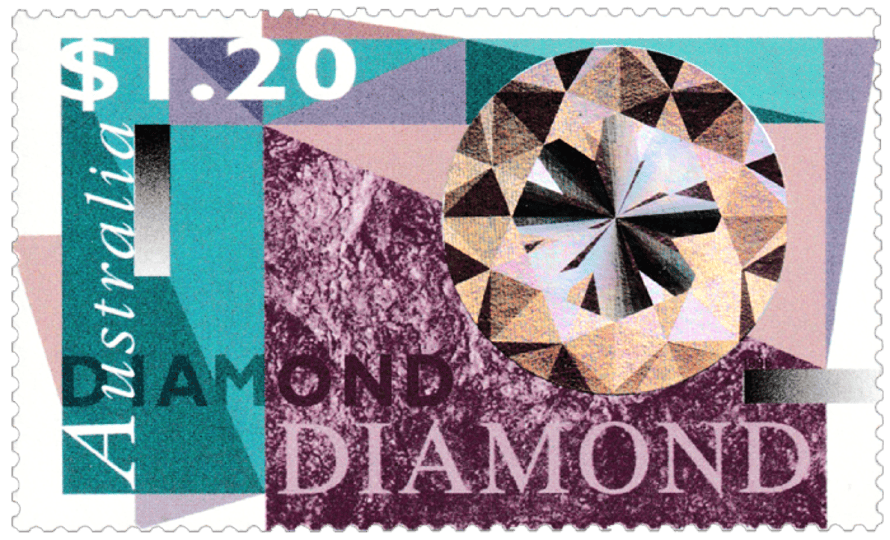 1996 Precious Gems - Diamond stamp.