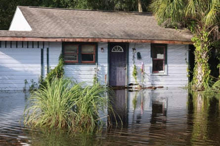 Floodwaters in Crystal River, Florida.