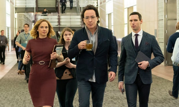 John Cusack in a scene from the new TV series Utopia