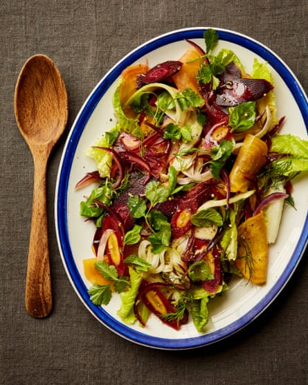 Sami Tamimi’s herby quick-pickled vegetable salad.